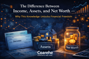 The difference between income, assets and net worth | Finance Contents Are Here | Coarehe