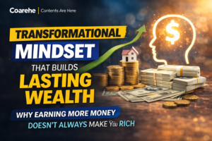 The Transformational Mindset That Builds Lasting Wealth, Why Earning More Money Doesn’t Always Make You Rich | Finance Contents Are Here | Coarehe