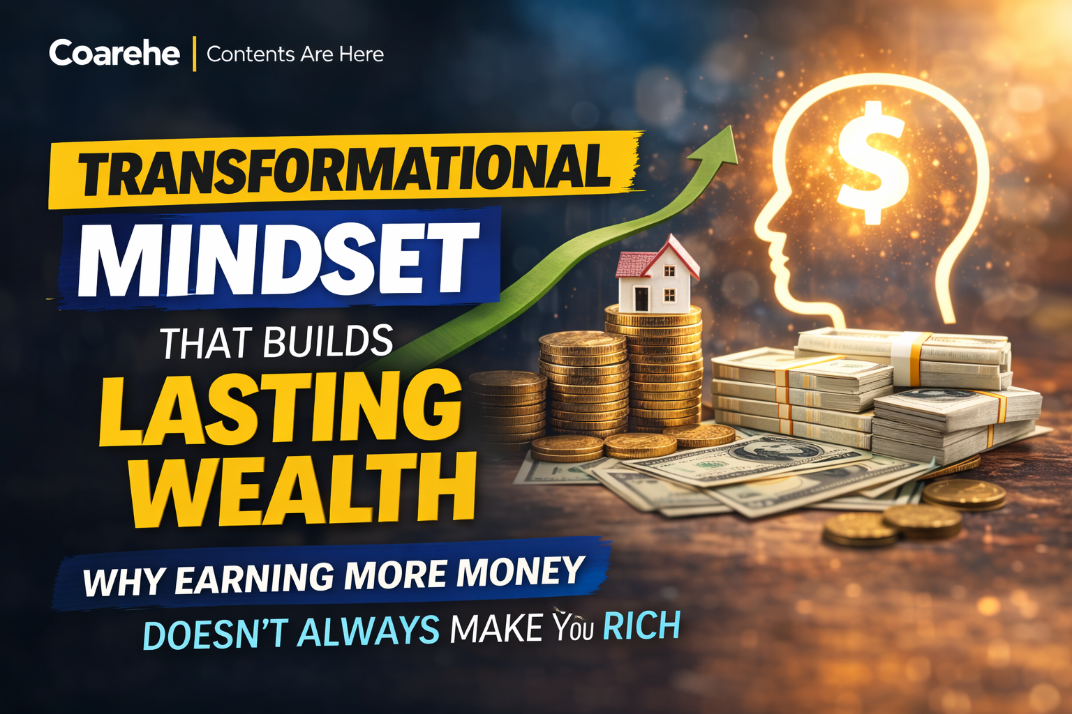 The Transformational Mindset That Builds Lasting Wealth, Why Earning More Money Doesn’t Always Make You Rich | Finance Contents Are Here | Coarehe