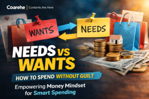 Needs vs Wants: How to Spend Without Guilt — The Empowering Money Mindset for Smart and Stress-Free Spending. | Finance Contents are Here | Coarehe